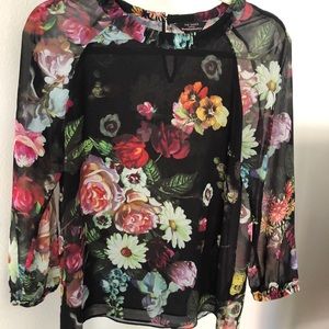 Ted Baker Sheer Floral Top